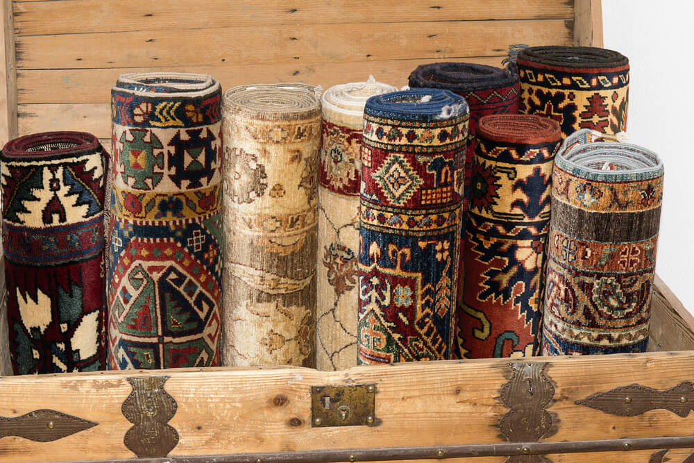 how to store rugs safely
